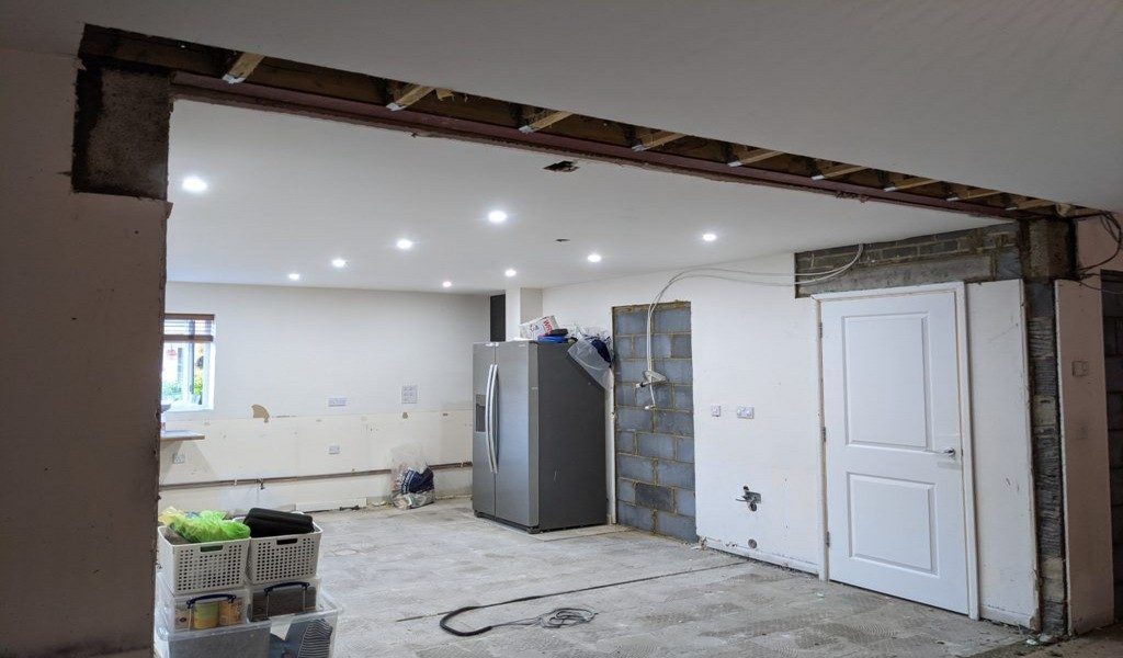 Load Bearing Wall Removal RSJ Steel Beam